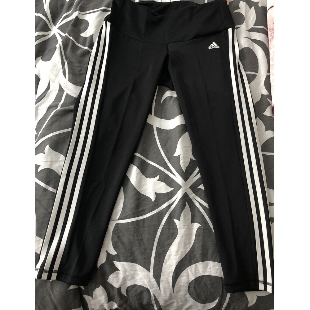 Adidas High-Rise 3-Stripes 3/4‎ Sport Leggings Women's Size 1X